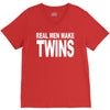 real men make twins (2) V-Neck Tee