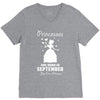 Princesses Are Born In September V-Neck Tee