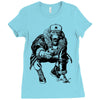 comunist monkey Ladies Fitted T-Shirt