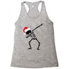 skeleton dabbing christmas Racerback Tank