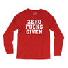 Zero Fucks Given Long Sleeve Shirts
