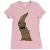 worm zombie Ladies Fitted T-Shirt