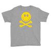 smiley pirate skull and crossbones Youth Tee
