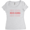 Delta Gamma Women's Triblend Scoop T-shirt