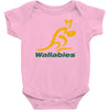 wallabies gold logo Baby Onesie