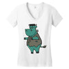 frankencow Women's V-Neck T-Shirt