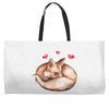 Baby Fox Belly Weekender Totes