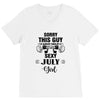sorry this guy is already taken by a super sexy  july girl V-Neck Tee