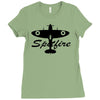 spitfire plane Ladies Fitted T-Shirt