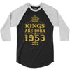 kings are born in 1953 3/4 Sleeve Shirt