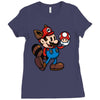 vintage plumber Ladies Fitted T-Shirt