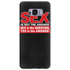 funny rude sex is not the answer, ideal birthday gift or present Samsung Galaxy S8 Plus Case