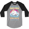I Wish I Were a Unicorn So I Could Stab Idiots with My Head 3/4 Sleeve Shirt
