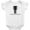 offensive t shirt lookng for a little head rude tee funny shirt Baby Onesie