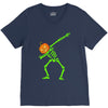 pumpkin skeleton dabbing V-Neck Tee