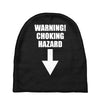 warning choking hazard printed Baby Beanies