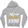 kings are born in 1998 Zipper Hoodie