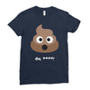 cute poo Ladies Fitted T-Shirt