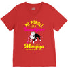 my pitbull is a sweetheart V-Neck Tee