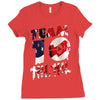 Team 10 America New Design Ladies Fitted T-Shirt