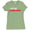 ernie ball musicman new Ladies Fitted T-Shirt