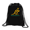 wallabies gold logo Drawstring Bags