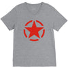 military starfunny retro army war vietnam usa britain fashion V-Neck Tee