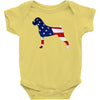 patriotic boxer Baby Bodysuit