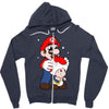 mario licking toad Zipper Hoodie