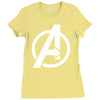 avengers sticker vinyl decal Ladies Fitted T-Shirt