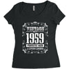 vintage made in 1959 perfectly aged a living legend Women's Triblend Scoop T-shirt