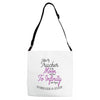 I Love My Trucker To The Moon And Back To Infinity And Beyond Forever Adjustable Strap Totes