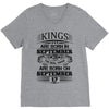 Real Kings Are Born On September 17 V-Neck Tee