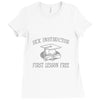 sex instructor Ladies Fitted T-Shirt