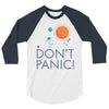 spacex don't panic in space 3/4 Sleeve Shirt