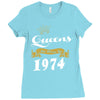 queens are born in 1974 Ladies Fitted T-Shirt