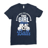 Some Girls Love Diamonds This Girl Loves Balls Ladies Fitted T-Shirt