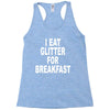 i eat breakfast Racerback Tank
