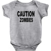 caution zombies Baby Bodysuit