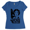 a woman's place is in the resistance Women's Triblend Scoop T-shirt