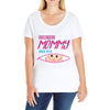 [your name] is going to be mommy Ladies Curvy T-Shirt
