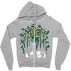 meanwhile in the woods Zipper Hoodie