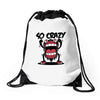 so crazy Drawstring Bags