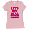 star spangled hammered Ladies Fitted T-Shirt