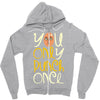 you only punch once Zipper Hoodie
