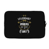 legendary riders are born in 1987 Laptop sleeve