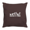 evolution of a zombie Throw Pillow