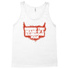 behind beard is a handsome man Tank Top