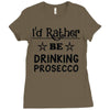 drinking prosecco Ladies Fitted T-Shirt