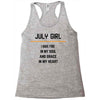 July Girl Racerback Tank